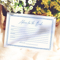 Whimsical Advice For The Bride Bridal Shower