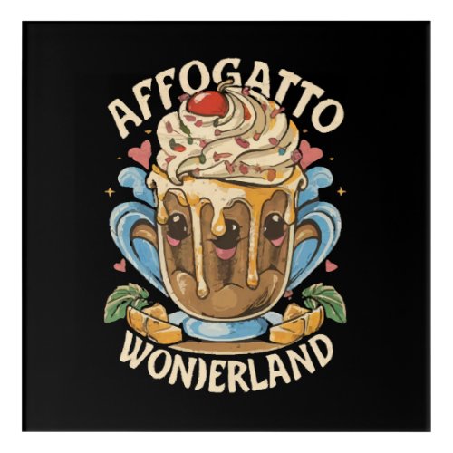 Whimsical Affogato Wonderland Affogato Coffee Acrylic Print
