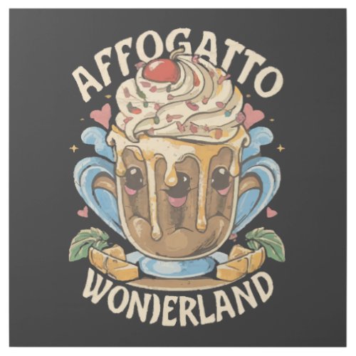Whimsical Affogato Wonderland Affogato Coffee Gallery Wrap