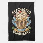 Whimsical Affogato Wonderland, Affogato Coffee Kitchen Towel
