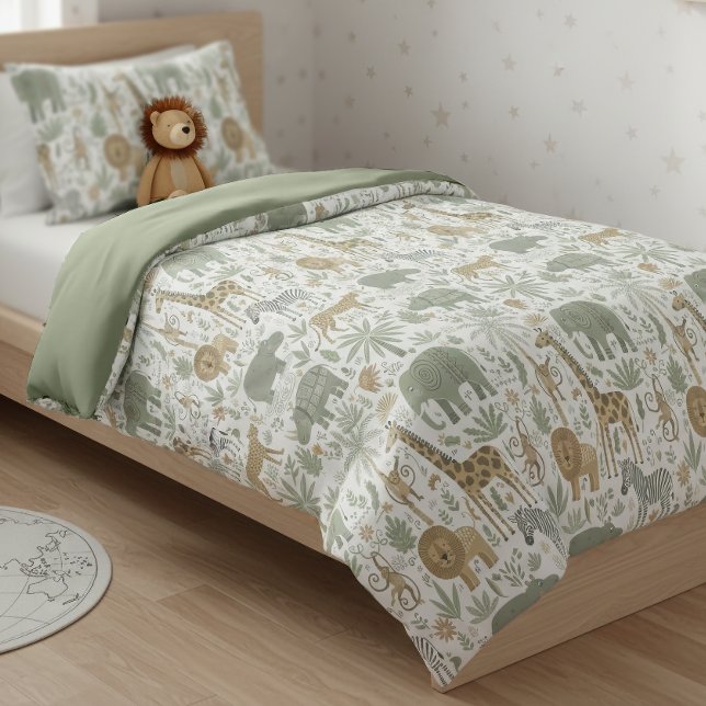 Whimsical African Animals Pattern ID1263 Duvet Cover (Creator Uploaded)