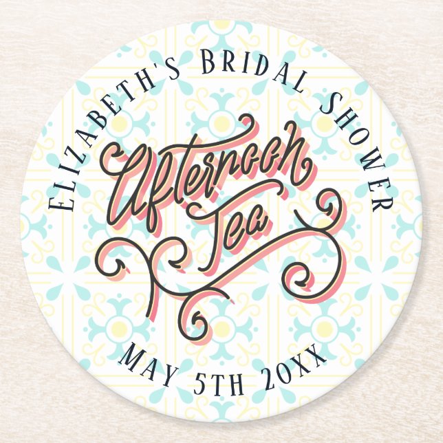 Whimsical Afternoon Tea Coaster (Front)