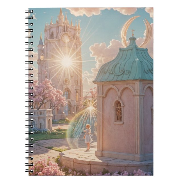 Whimsical AI art notebook planner (Front)