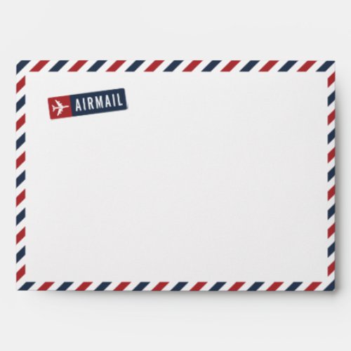 Whimsical Airmail Envelope