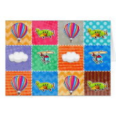 Whimsical Airplane, Helicopter, & Hot Air Balloon (Front Horizontal)