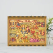 Whimsical Alice Adventures in Wonderland Map (Standing Front)