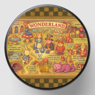 Whimsical Alice Adventures in Wonderland Map Mini Candle Favors