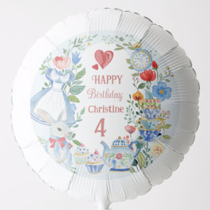 Whimsical Alice in Wonderland  Balloon