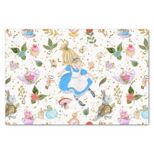 Whimsical Alices Adventures in Wonderland Craft Tissue Paper