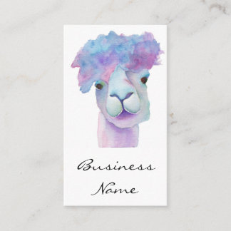 Whimsical Alpaca Business Cards