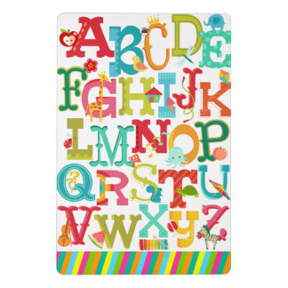Whimsical Alphabet Mini Clipboard