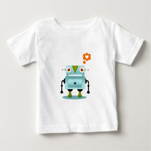 Whimsical and Artistic Robot Love Kids Shirt
