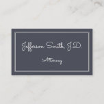 [ Thumbnail: Whimsical and Basic Attorney Business Card ]