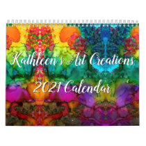 Whimsical and Colorful Animals 2021 Calendar