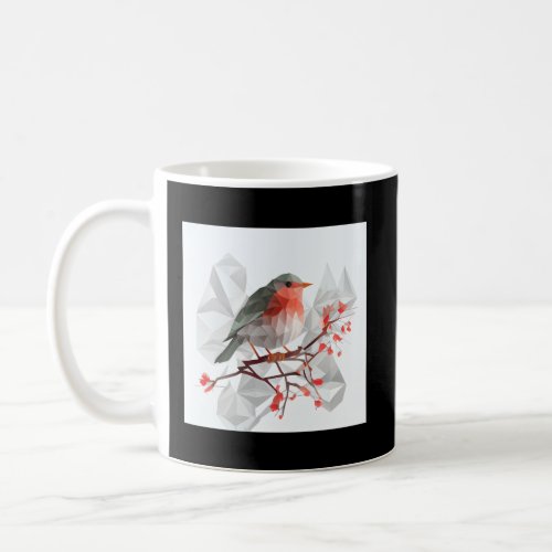 Whimsical And Colorful Red Robin Cherry Blossom Co Coffee Mug