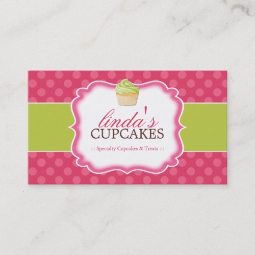Whimsical and Cute Cupcake Business Cards