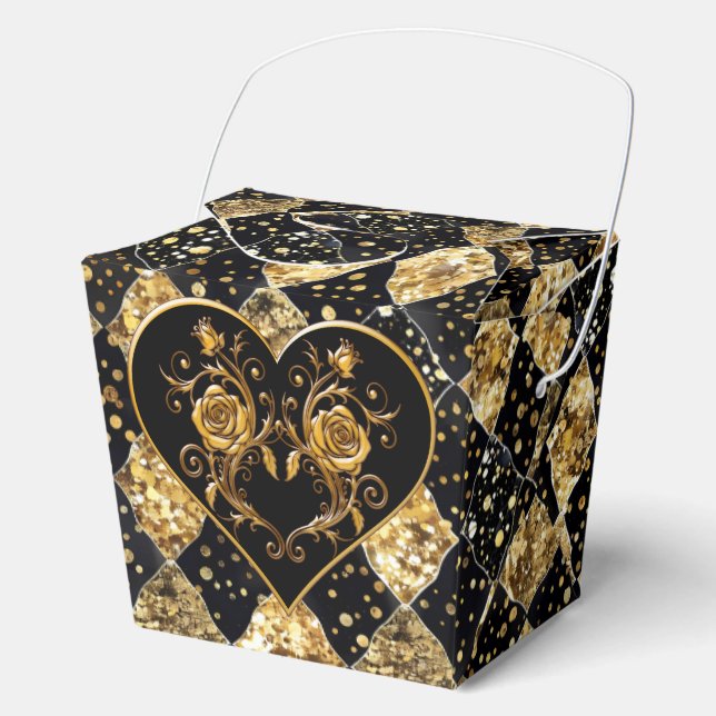 Whimsical  and Elegant Goth  Favor Boxes (Front)