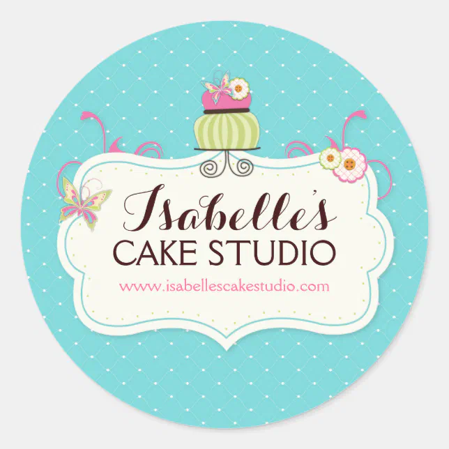 Whimsical And Fun Cake Labels Zazzle