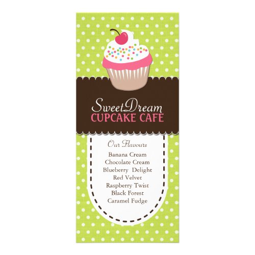 Whimsical and Fun Cupcake Rack Card