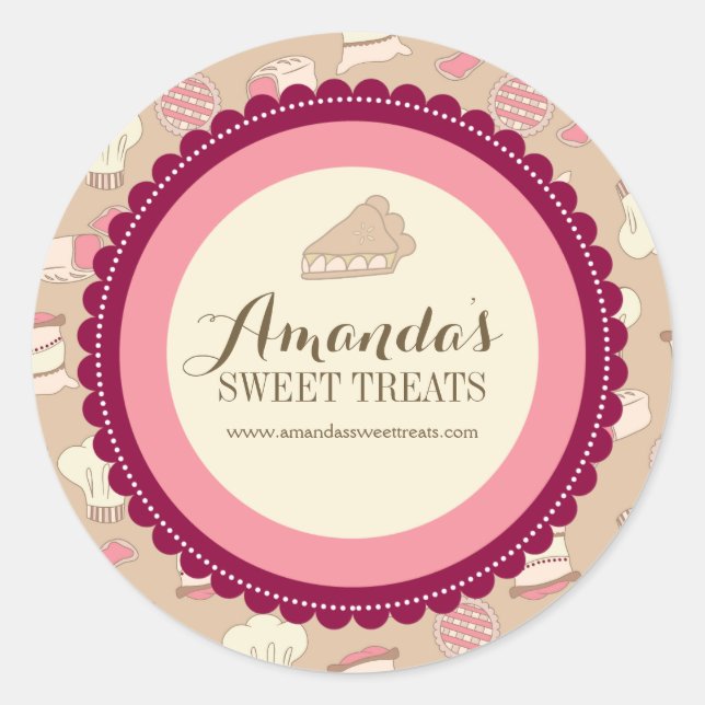 Whimsical and Fun Dessert Labels (Front)