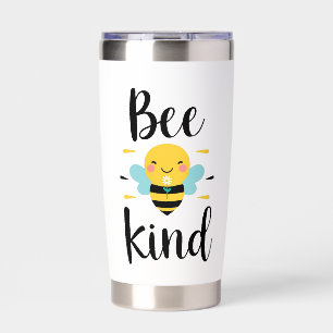 Whimsical and Kind Bee Illustration Insulated Tumbler