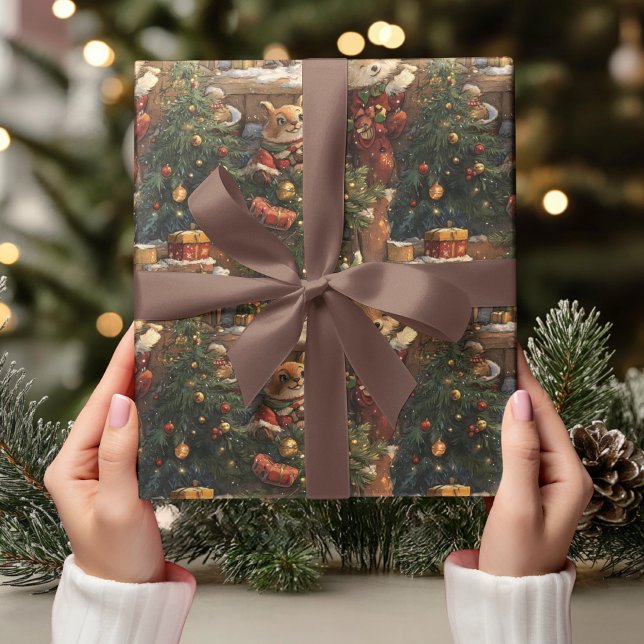 “Whimsical Animal Christmas Wrapping Paper (Creator Uploaded)