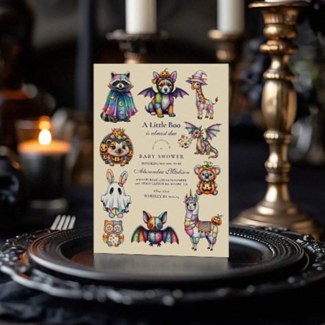 Whimsical Animal Halloween Invitation (Creator Uploaded)