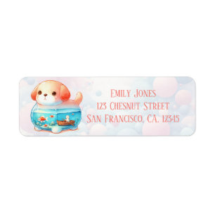 Whimsical Animal Jars - Dog - Return Address Label