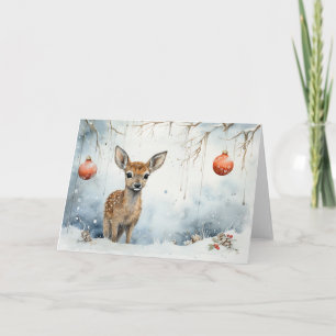 Whimsical Animals Christmas Card