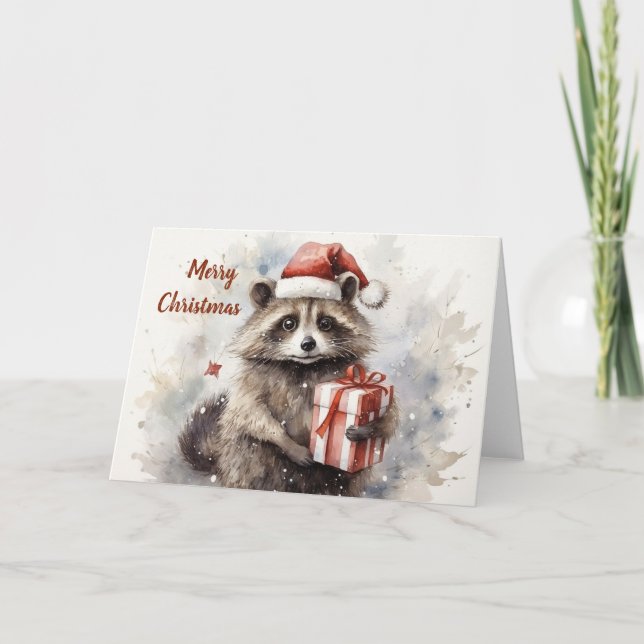 Whimsical Animals Christmas Card (Front)
