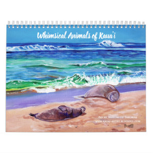 Whimsical Animals of Kauai Hawaii Calendar