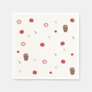 Whimsical Apple of Our Eye Baby Shower Invitation Napkins