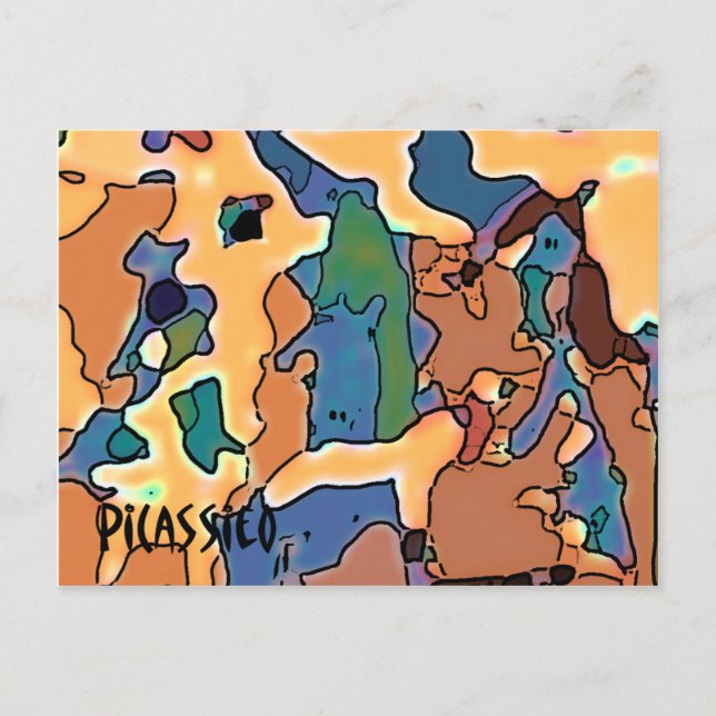 Whimsical Art Animal Farm Post Card by PiCassieO (Front)