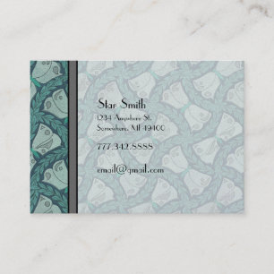 Whimsical Art Nouveau Vintage Butterfly Boutique Business Card