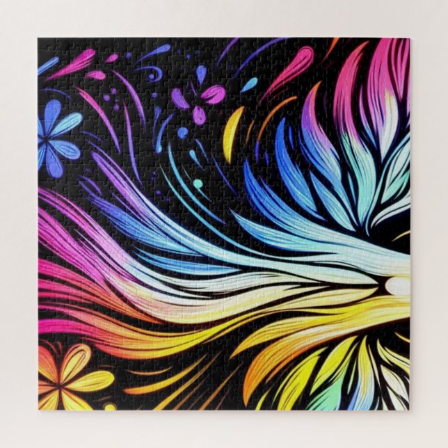 Whimsical Art on a 20x20" 652 piece Jigsaw Puzzle (Vertical)