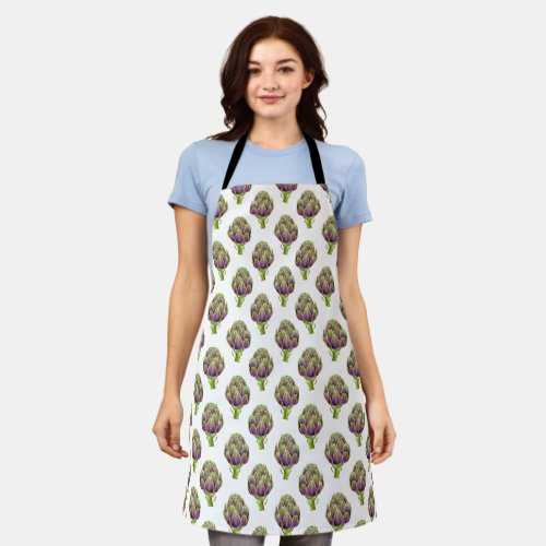 Whimsical Artichoke Vegetable Apron