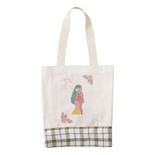Whimsical Artistic Illustration Canvas Tote Bag