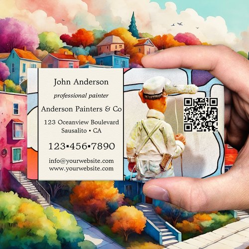 Whimsical Artistic Painter Business Card