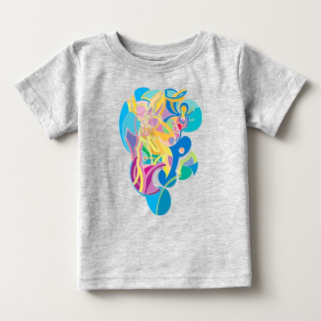Whimsical Artwork Baby T-Shirt (Front)