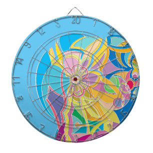Whimsical Artwork Dart Board