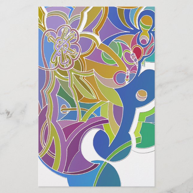 Whimsical Artwork Stationery (Front)