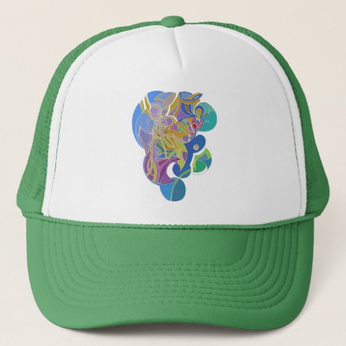 Whimsical Artwork Trucker Hat