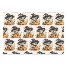Whimsical Assortment of Fall, Autumn Wrapping Pape