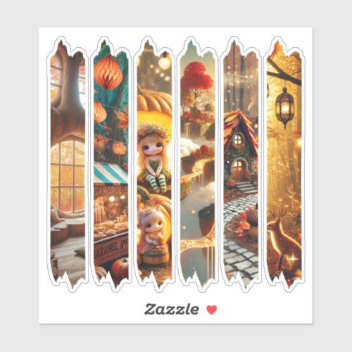 Whimsical Autumnal Magical Washi Tape Planner Sticker