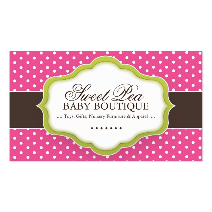 Whimsical Baby Boutique Business Cards