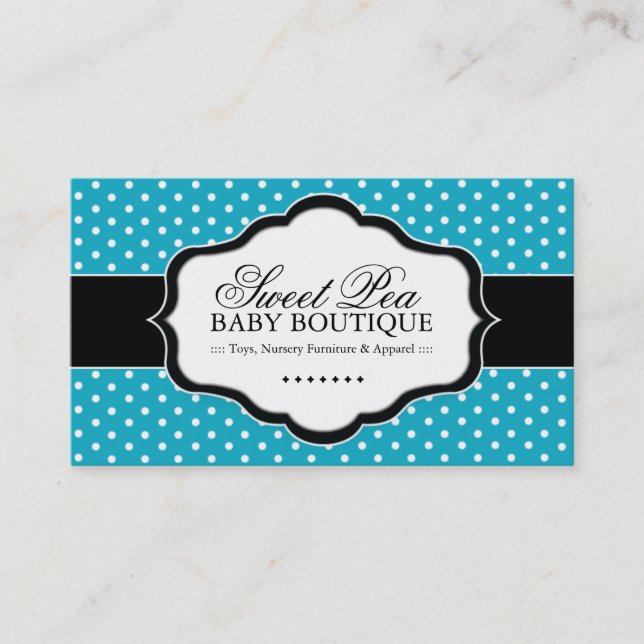 Whimsical Baby Boutique Business Cards (Front)