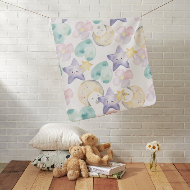 Whimsical Baby Design Blanket (In Situ)