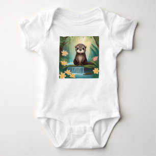 Whimsical Baby Otter, Bodysuit