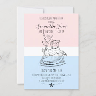 Whimsical Baby Shower Baby Pastels Invitation