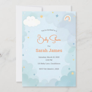 Whimsical Baby Shower Invitation